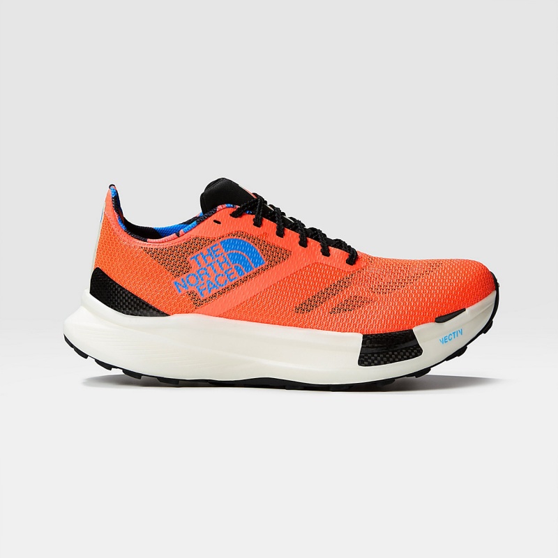 The North Face Summit VECTIV™ Pro Artist Trail Running Shoes Solar Coral/Optic Blue | PRFEQC-716