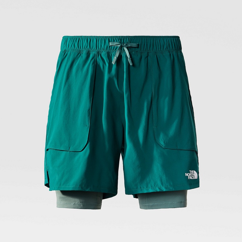 The North Face Sunriser 2 In 1 Shorts Forest Fern - Dark Sage | RUHDCL-726