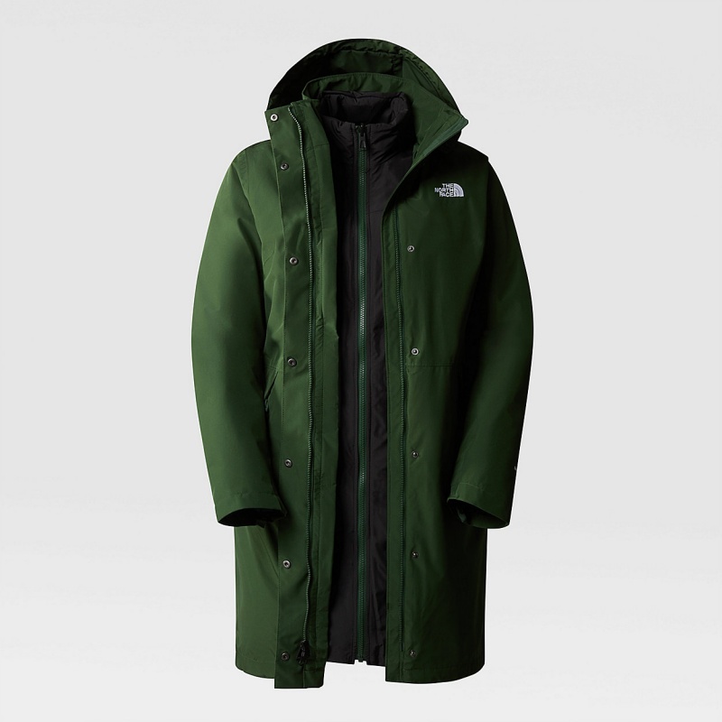 The North Face Suzanne Triclimate Parka Pine Needle - Pine Needle | GHXKAB-321