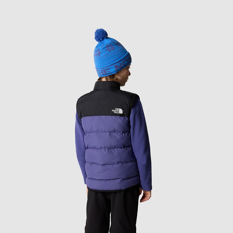 The North Face Synthetic Insulation Lifestyle Gilet Cave Blue - Tnf Black | CIHJTN-403