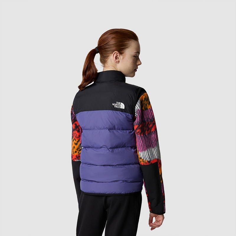 The North Face Synthetic Insulation Lifestyle Gilet Cave Blue - Tnf Black | CIHJTN-403