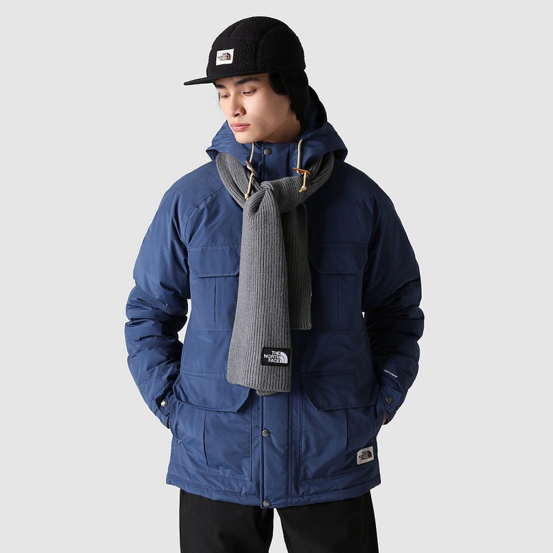 The North Face TNF Logo Box Scarf Tnf Medium Grey Heather | VZRDXP-352