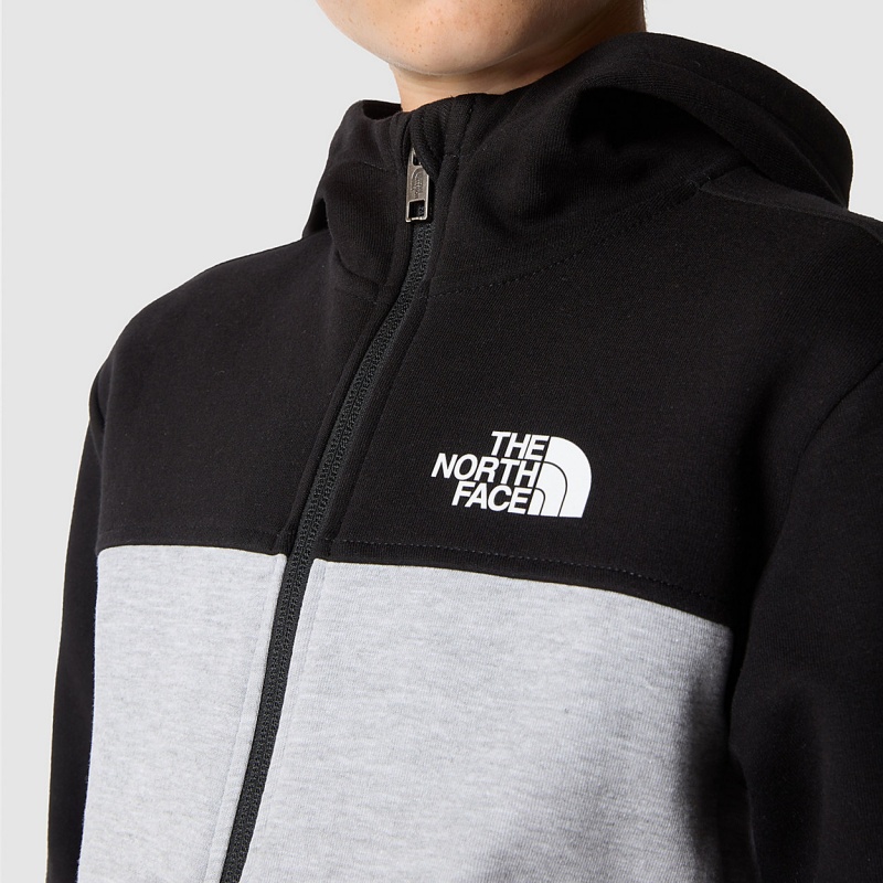 The North Face Tech Full-Zip Hoodie Tnf Light Grey Heather | PUGOWV-895