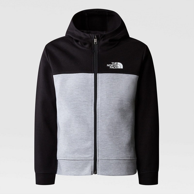 The North Face Tech Full-Zip Hoodie Tnf Light Grey Heather | PUGOWV-895