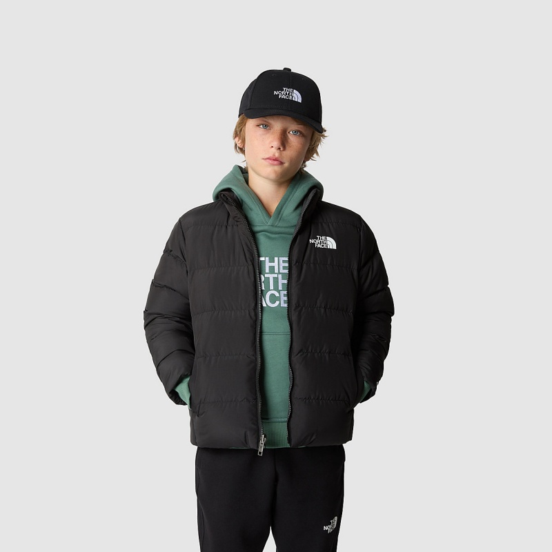 The North Face Teen's Reversible North Down Jacket Tnf Black | RSFWPN-970