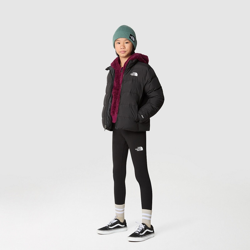 The North Face Teen's Reversible North Down Jacket Tnf Black | RSFWPN-970