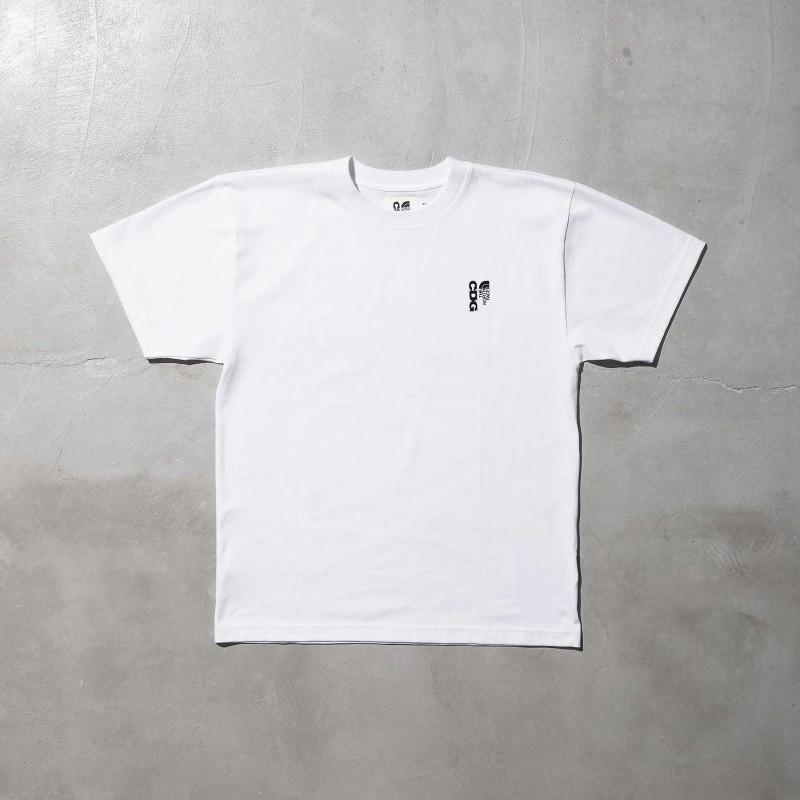 The North Face The North Face X CDG Icon T-Shirt Tnf White | QKRVWI-176