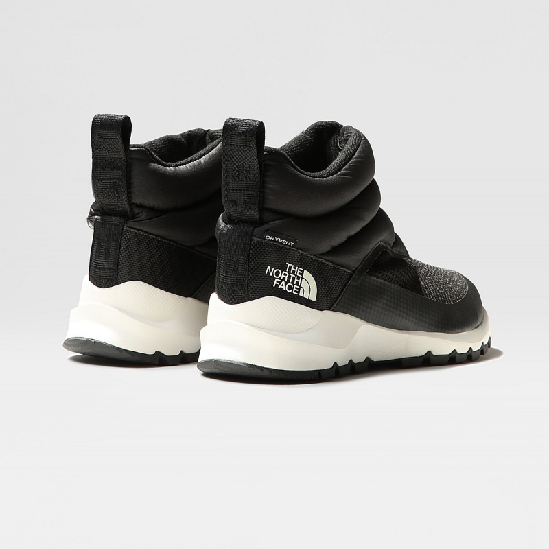 The North Face ThermoBall™ Progressive II Waterproof Zip-Up Winter Boots Tnf Black/Gardenia White | GHDQLE-568