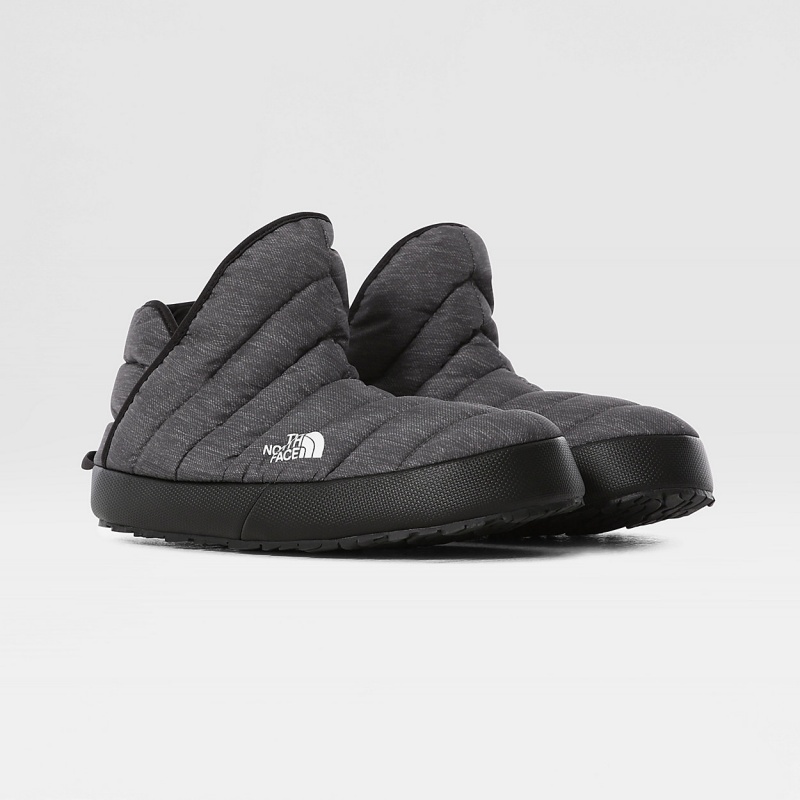 The North Face ThermoBall™ Traction Winter Booties Phantom Grey Heather Print/Tnf Black
 | XNWFUC-853