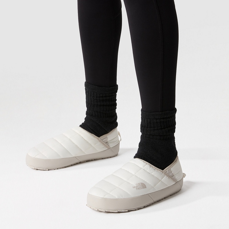 The North Face ThermoBall™ V Traction Winter Mules Gardenia White/Silver Grey | TANPSW-612