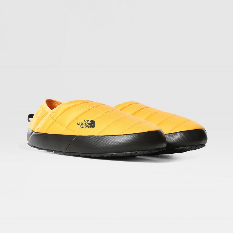 The North Face ThermoBall™ V Traction Winter Mules Summit Gold - Tnf Black | UXFCIO-241