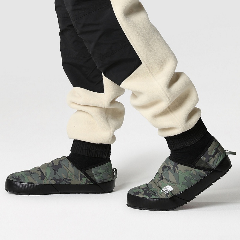 The North Face ThermoBall™ V Traction Winter Mules Thyme Brushwood Camo Print/Thyme | PTMYDX-983