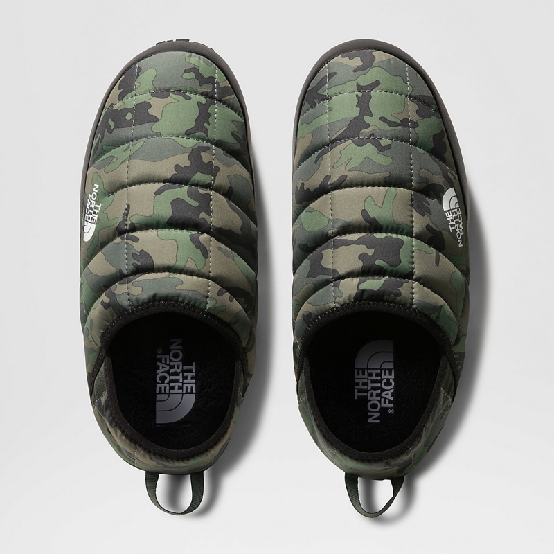 The North Face ThermoBall™ V Traction Winter Mules Thyme Brushwood Camo Print/Thyme | PTMYDX-983