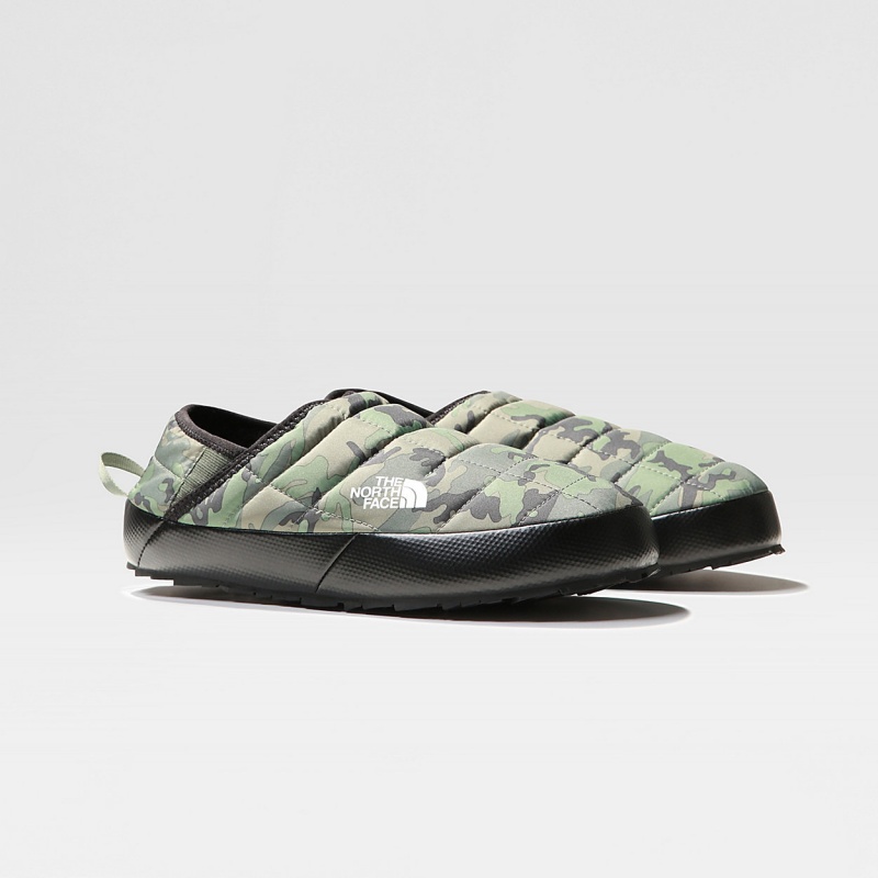 The North Face ThermoBall™ V Traction Winter Mules Thyme Brushwood Camo Print/Thyme | PTMYDX-983