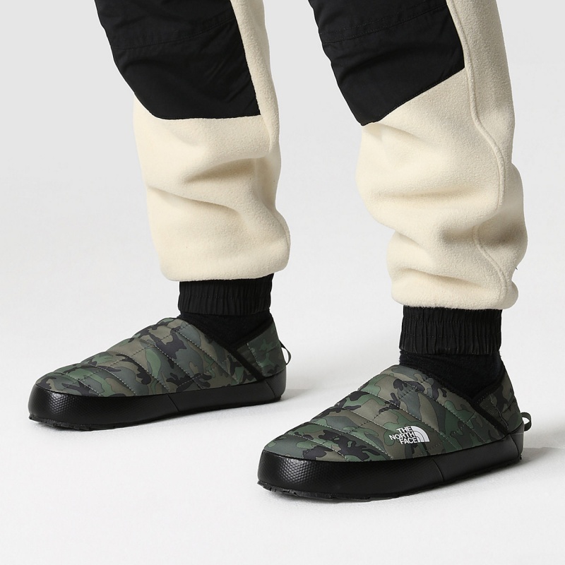 The North Face ThermoBall™ V Traction Winter Mules Thyme Brushwood Camo Print/Thyme | PTMYDX-983