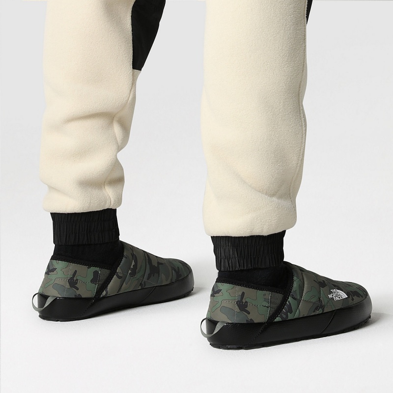 The North Face ThermoBall™ V Traction Winter Mules Thyme Brushwood Camo Print/Thyme | PTMYDX-983