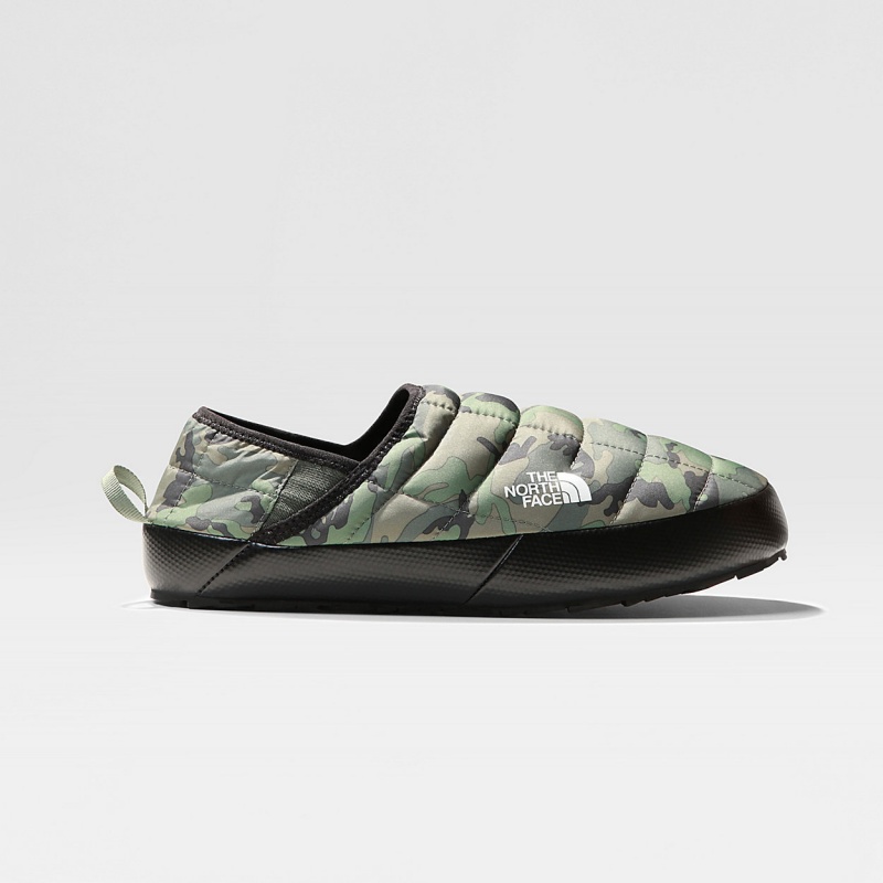 The North Face ThermoBall™ V Traction Winter Mules Thyme Brushwood Camo Print/Thyme | PTMYDX-983