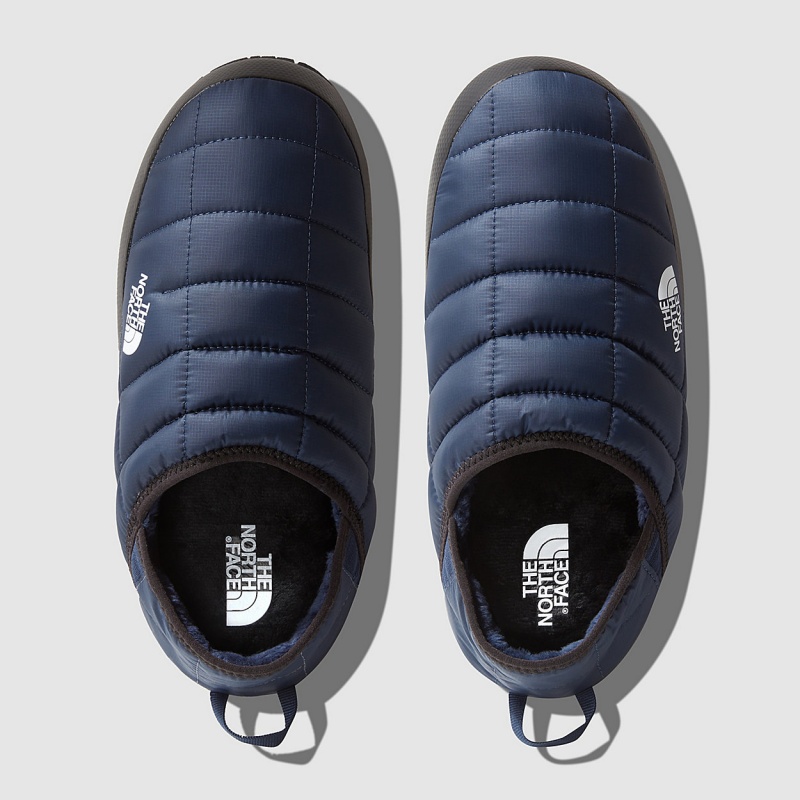 The North Face ThermoBall™ V Traction Winter Mules Summit Navy - Tnf White | IDOJFW-678