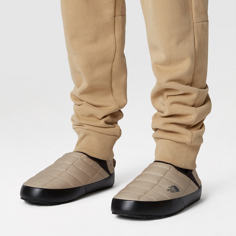 The North Face ThermoBall™ V Traction Winter Mules Hawthorne Khaki/Tnf Black | KVERXM-102