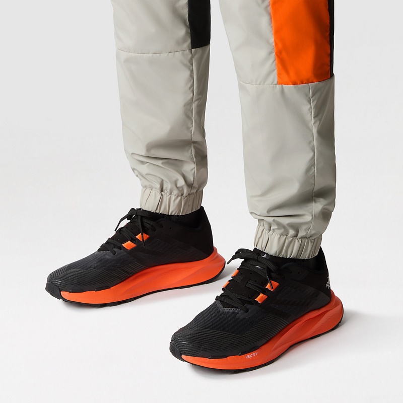 The North Face VECTIV™ Eminus Trail Running Shoes Asphalt Grey/Power Orange | JAWUQG-179