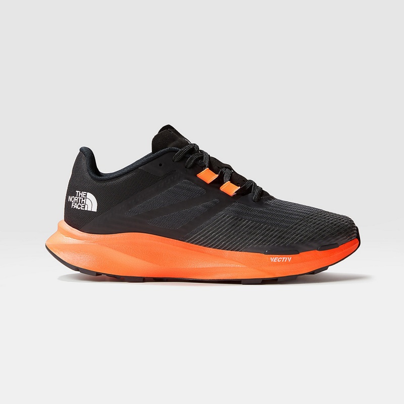 The North Face VECTIV™ Eminus Trail Running Shoes Asphalt Grey/Power Orange | JAWUQG-179