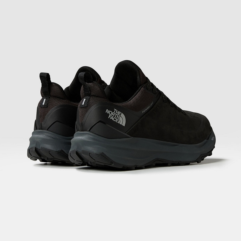 The North Face VECTIV™ Exploris II Leather Hiking Shoes Tnf Black - Vanadis Grey | EXDOGI-278