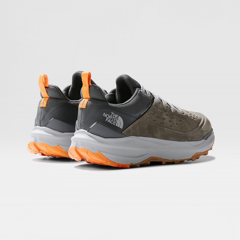 The North Face VECTIV™ Exploris II Leather Hiking Shoes New Taupe Green/Asphalt Grey | PENMAK-360