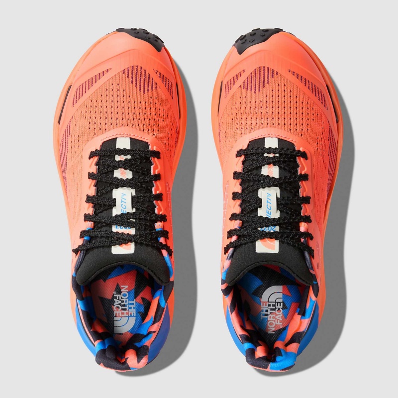 The North Face VECTIV™ Infinite II Artist Trail Running Shoes Solar Coral/Optic Blue | RMAEVJ-346