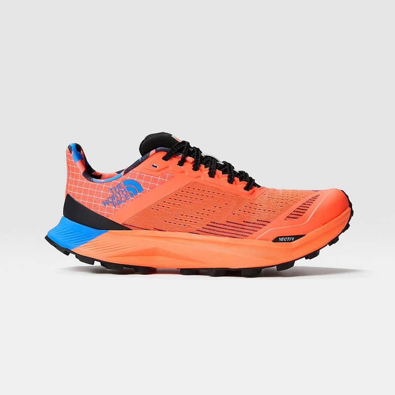 The North Face VECTIV™ Infinite II Artist Trail Running Shoes Solar Coral/Optic Blue | RMAEVJ-346