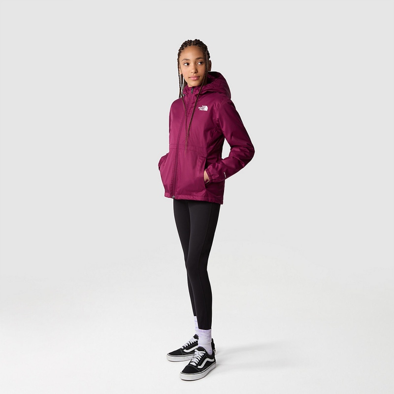 The North Face Warm Storm Rain Jacket Boysenberry | XAQHFC-379