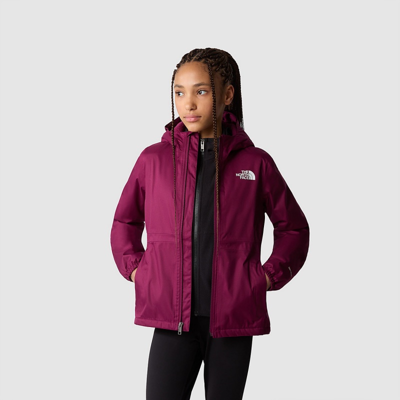 The North Face Warm Storm Rain Jacket Boysenberry | XAQHFC-379