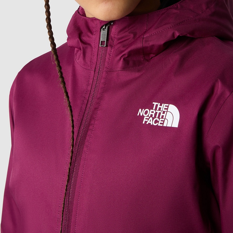 The North Face Warm Storm Rain Jacket Boysenberry | XAQHFC-379