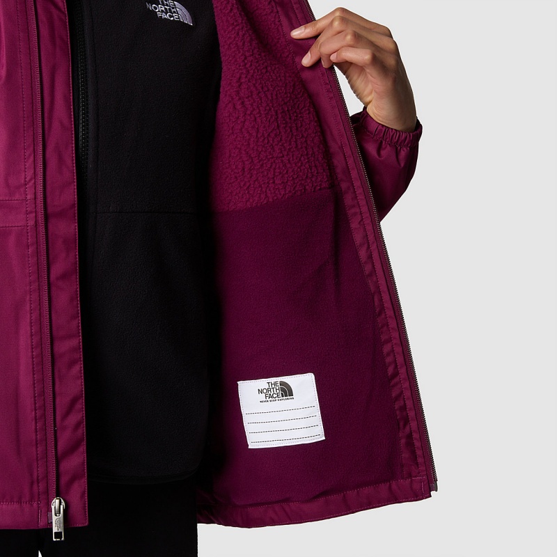 The North Face Warm Storm Rain Jacket Boysenberry | XAQHFC-379