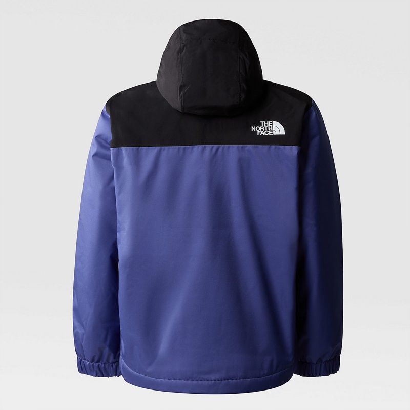 The North Face Warm Storm Rain Jacket Cave Blue | MYNFJG-492