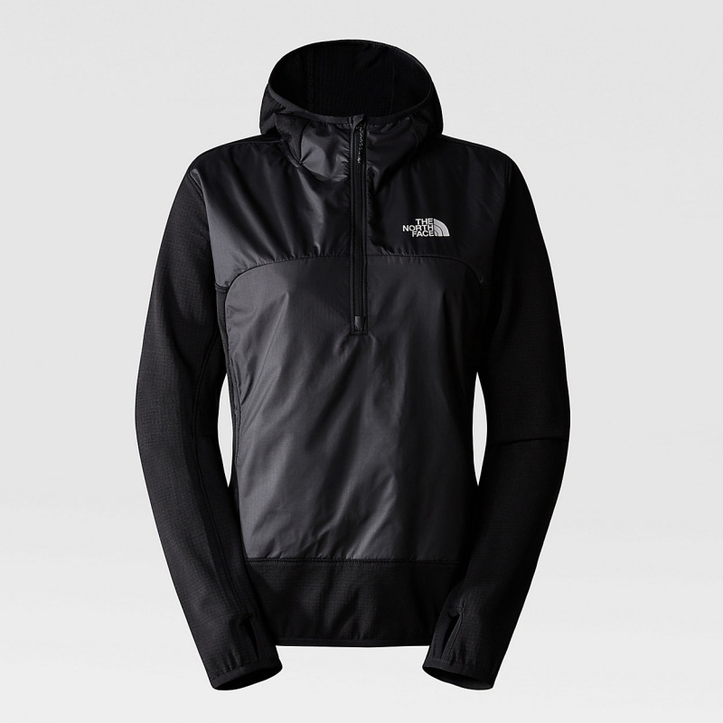 The North Face Winter Warm Pro 1/4 Zip Hooded Jacket Tnf Black | ZNIRAD-367