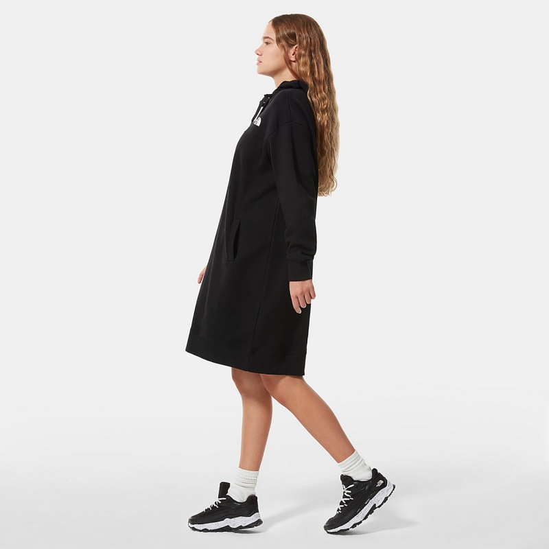 The North Face Zumu Hooded Dress Tnf Black | VHFIJE-259